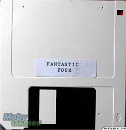 Artwork on the Disc for Fantastic Four on the Microsoft DOS.