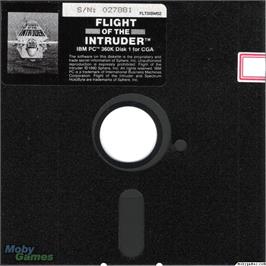 Artwork on the Disc for Flight of the Intruder on the Microsoft DOS.