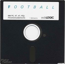 Artwork on the Disc for Football on the Microsoft DOS.