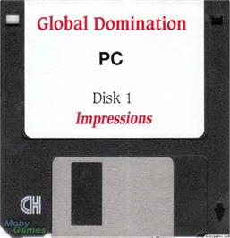 Artwork on the Disc for Global Domination on the Microsoft DOS.
