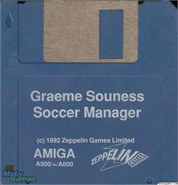 Artwork on the Disc for Graeme Souness Soccer Manager on the Microsoft DOS.