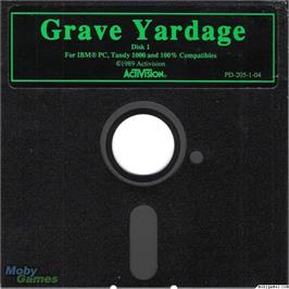 Artwork on the Disc for Grave Yardage on the Microsoft DOS.