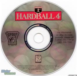 Artwork on the Disc for HardBall 4 on the Microsoft DOS.