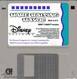 Artwork on the Disc for Hare Raising Havoc on the Microsoft DOS.