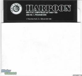 Artwork on the Disc for Harpoon on the Microsoft DOS.
