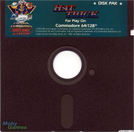 Artwork on the Disc for Hat Trick on the Microsoft DOS.