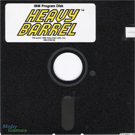 Artwork on the Disc for Heavy Barrel on the Microsoft DOS.