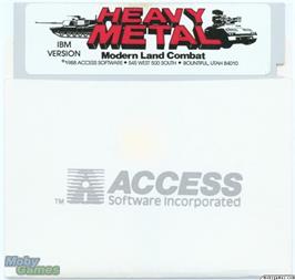 Artwork on the Disc for Heavy Metal on the Microsoft DOS.