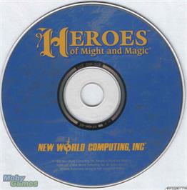 Artwork on the Disc for Heroes of Might and Magic on the Microsoft DOS.