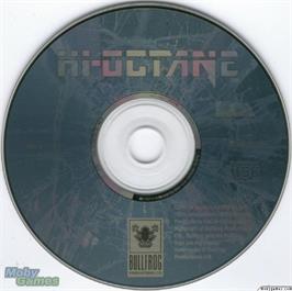 Artwork on the Disc for Hi-Octane on the Microsoft DOS.