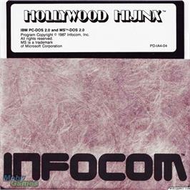 Artwork on the Disc for Hollywood Hijinx on the Microsoft DOS.
