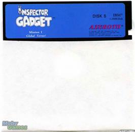 Artwork on the Disc for Inspector Gadget on the Microsoft DOS.