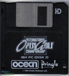 Artwork on the Disc for International Open Golf Championship on the Microsoft DOS.