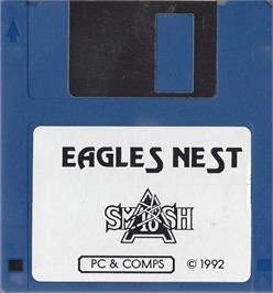 Artwork on the Disc for Into the Eagle's Nest on the Microsoft DOS.