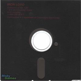 Artwork on the Disc for Iron Lord on the Microsoft DOS.