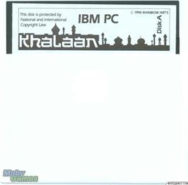 Artwork on the Disc for Khalaan on the Microsoft DOS.