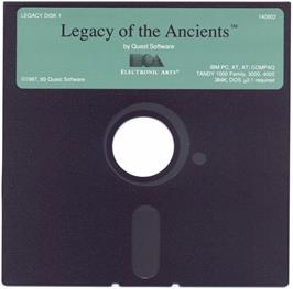 Artwork on the Disc for Legacy of the Ancients on the Microsoft DOS.