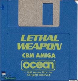 Artwork on the Disc for Lethal Weapon on the Microsoft DOS.