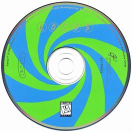 Artwork on the Disc for Locus on the Microsoft DOS.