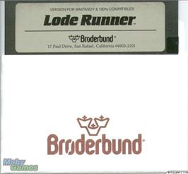 Artwork on the Disc for Lode Runner on the Microsoft DOS.