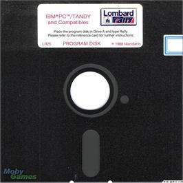 Artwork on the Disc for Lombard RAC Rally on the Microsoft DOS.