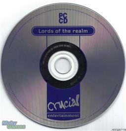 Artwork on the Disc for Lords of the Realm on the Microsoft DOS.