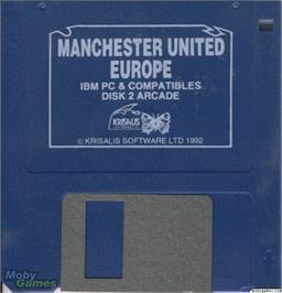 Artwork on the Disc for Manchester United Europe on the Microsoft DOS.