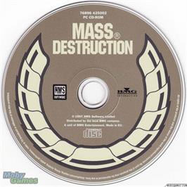 Artwork on the Disc for Mass Destruction on the Microsoft DOS.