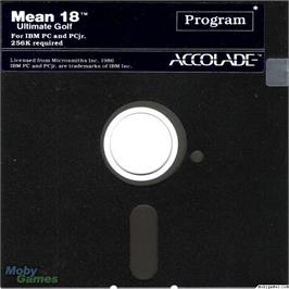 Artwork on the Disc for Mean 18 on the Microsoft DOS.