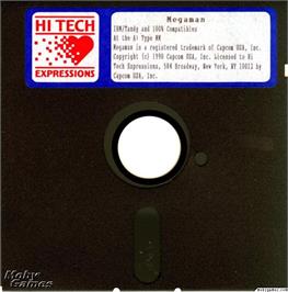 Artwork on the Disc for Mega Man on the Microsoft DOS.