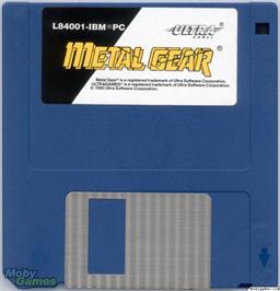 Artwork on the Disc for Metal Gear on the Microsoft DOS.
