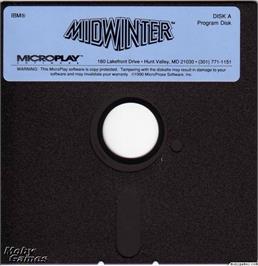 Artwork on the Disc for Midwinter on the Microsoft DOS.