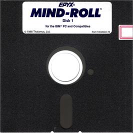Artwork on the Disc for Mind-Roll on the Microsoft DOS.