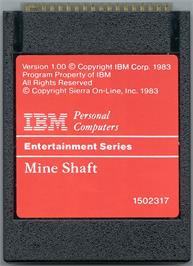 Artwork on the Disc for Mine Shaft on the Microsoft DOS.