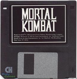 Artwork on the Disc for Mortal Kombat on the Microsoft DOS.