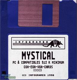 Artwork on the Disc for Mystical on the Microsoft DOS.