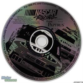Artwork on the Disc for NASCAR Racing on the Microsoft DOS.