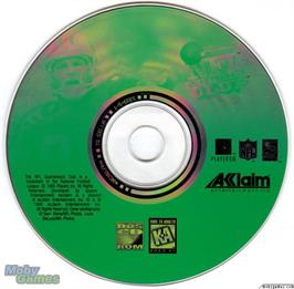 Artwork on the Disc for NFL Quarterback Club 96 on the Microsoft DOS.