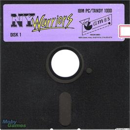 Artwork on the Disc for NY Warriors on the Microsoft DOS.