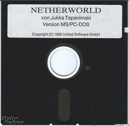 Artwork on the Disc for Netherworld on the Microsoft DOS.