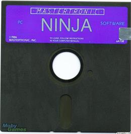 Artwork on the Disc for Ninja on the Microsoft DOS.