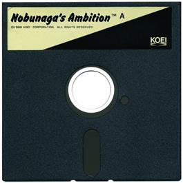 Artwork on the Disc for Nobunaga's Ambition on the Microsoft DOS.