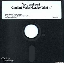 Artwork on the Disc for Nord and Bert Couldn't Make Head or Tail of It on the Microsoft DOS.