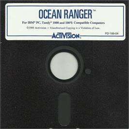Artwork on the Disc for Ocean Ranger on the Microsoft DOS.