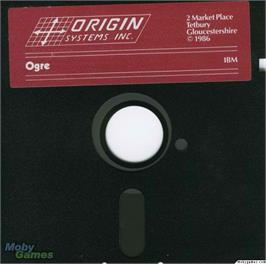 Artwork on the Disc for Ogre on the Microsoft DOS.
