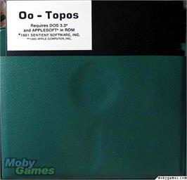 Artwork on the Disc for Oo-Topos on the Microsoft DOS.