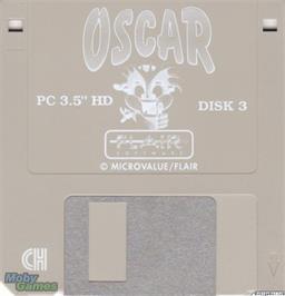 Artwork on the Disc for Oscar on the Microsoft DOS.