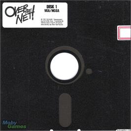 Artwork on the Disc for Over the Net on the Microsoft DOS.
