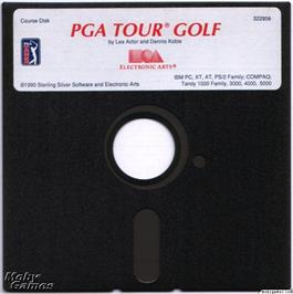 Artwork on the Disc for PGA Tour Golf on the Microsoft DOS.