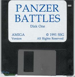 Artwork on the Disc for Panzer Battles on the Microsoft DOS.